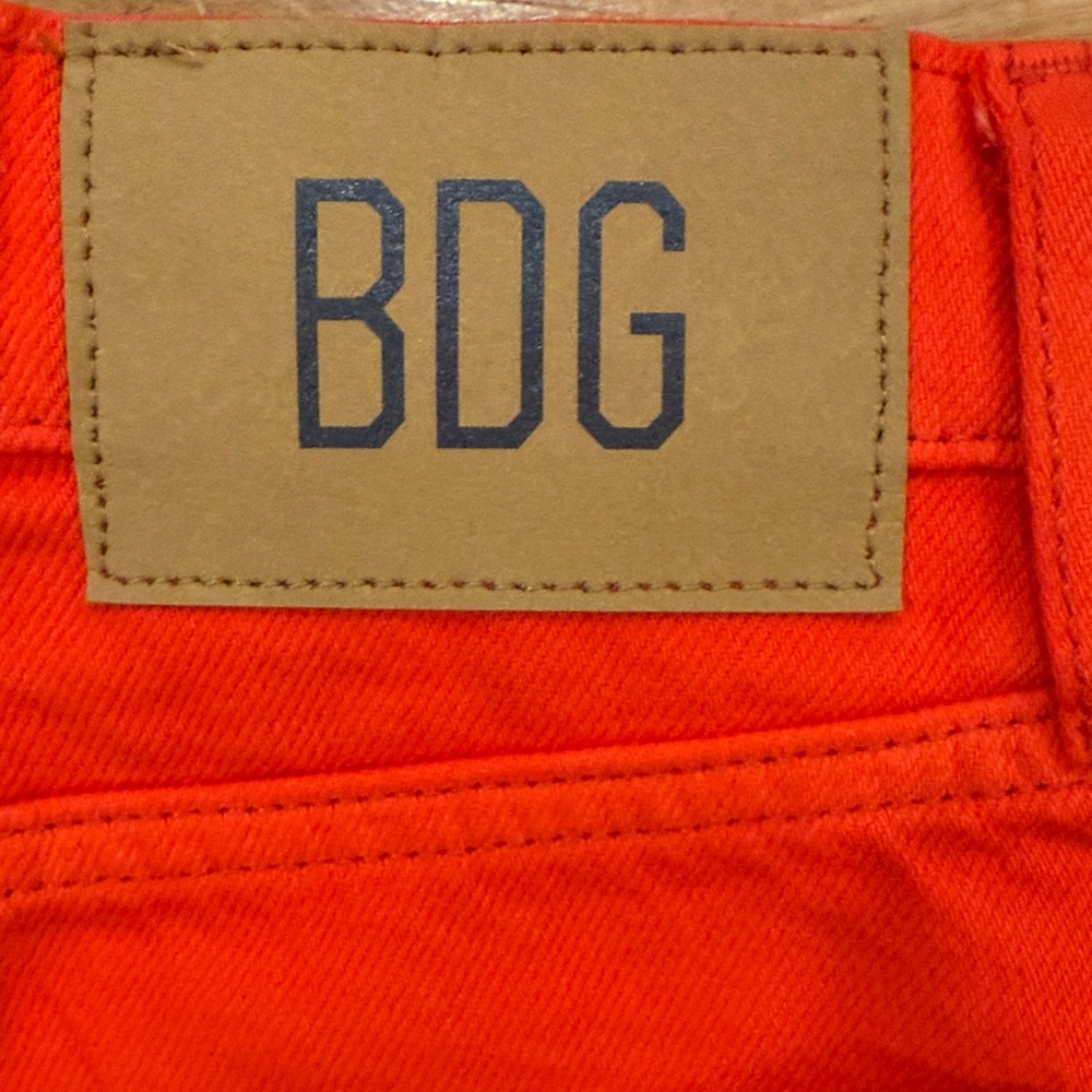 Bright Orange Wide-Leg Jeans - Picture 3 of 5